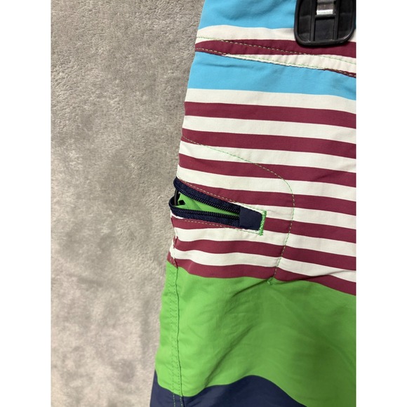Patagonia Striped Board Shorts Men's Size 32 Swim Trunks Quick Dry Pockets - Picture 3 of 11